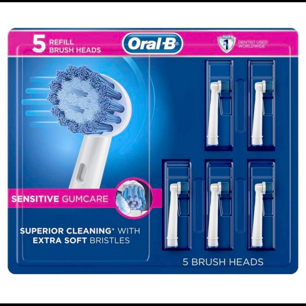 5 Refill Brush Heads Oral-B